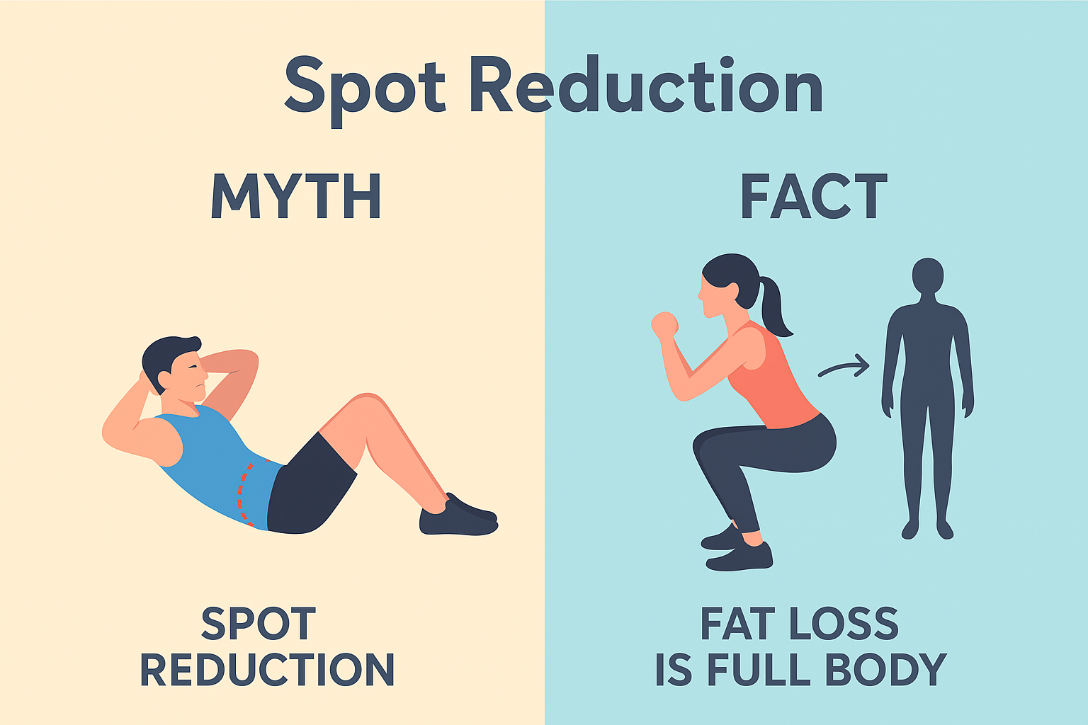 Spot Reduction , weight loss , fitness